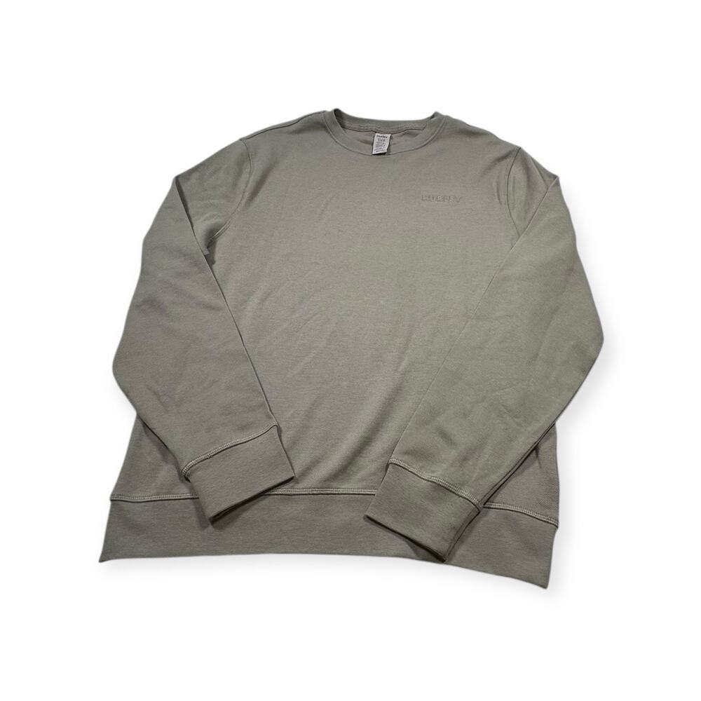 Hurley‎ Men's Long Sleeve Olive Embroidered Crew Neck Pullover Sweatshirt S